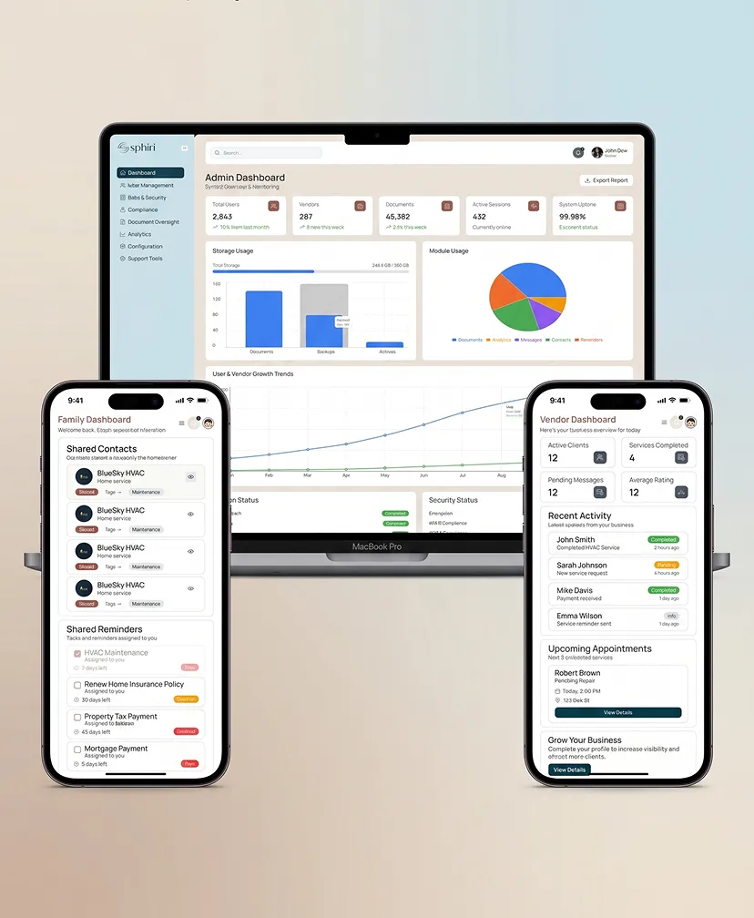 Sphiri – Smart Home Management & Family Coordination Platform